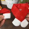 Christmas Creative Wine Bottle Cover Decoration, Non-Woven Scarf+Hat Set, Home Holiday Atmosphere Decoration Supplies