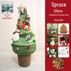 Large Christmas Tree Figurine Dolls - Plush Holiday Decorations for Mall Displays