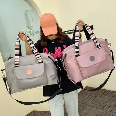 Short Trip Bag Women Dry and Wet Separation Sports Yoga Fitness Bag Casual Light Shoulder Luggage Bag