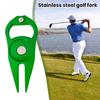 Zinc Alloy Golf Divot Repair Tool Bottle Opener Magnetic Ball Marker Holder Metal Green Fork Tool Golf Accessories Men Women Golfer Enthusiasts Gift