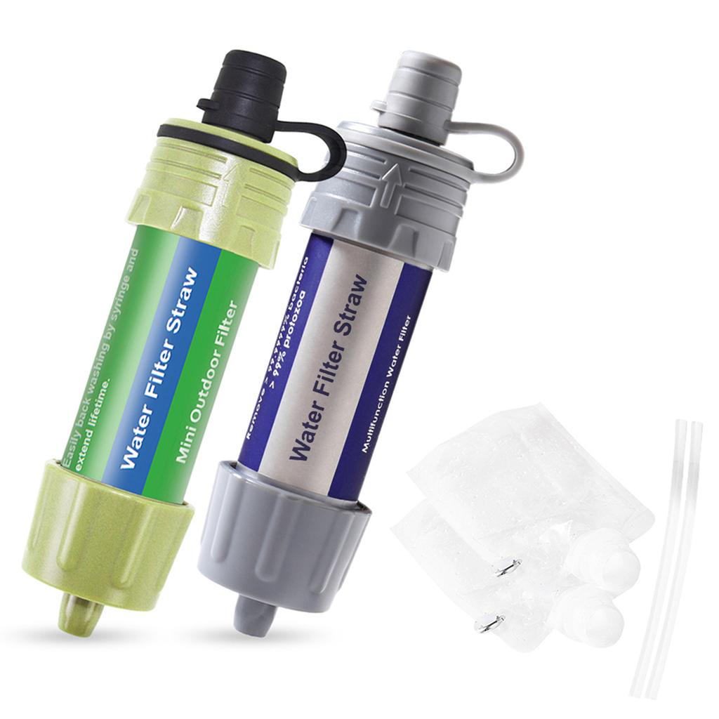 Outdoor Water Filter Straw Portable Emergency Water Purifier for Camping Hiking Survival Travel Filtration System