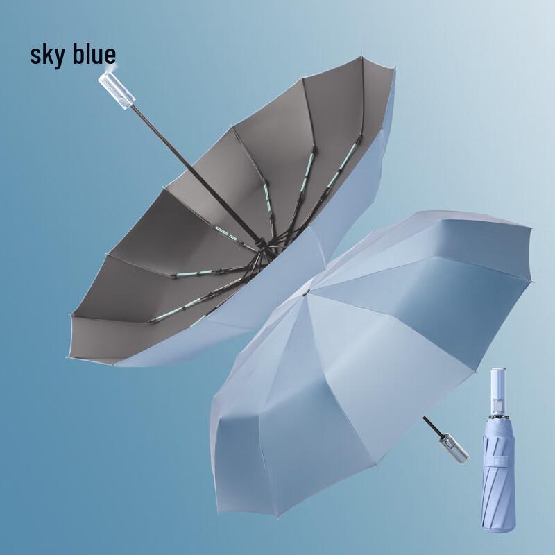 Xu Qing 12-Rib Automatic Sun & Rain Umbrella