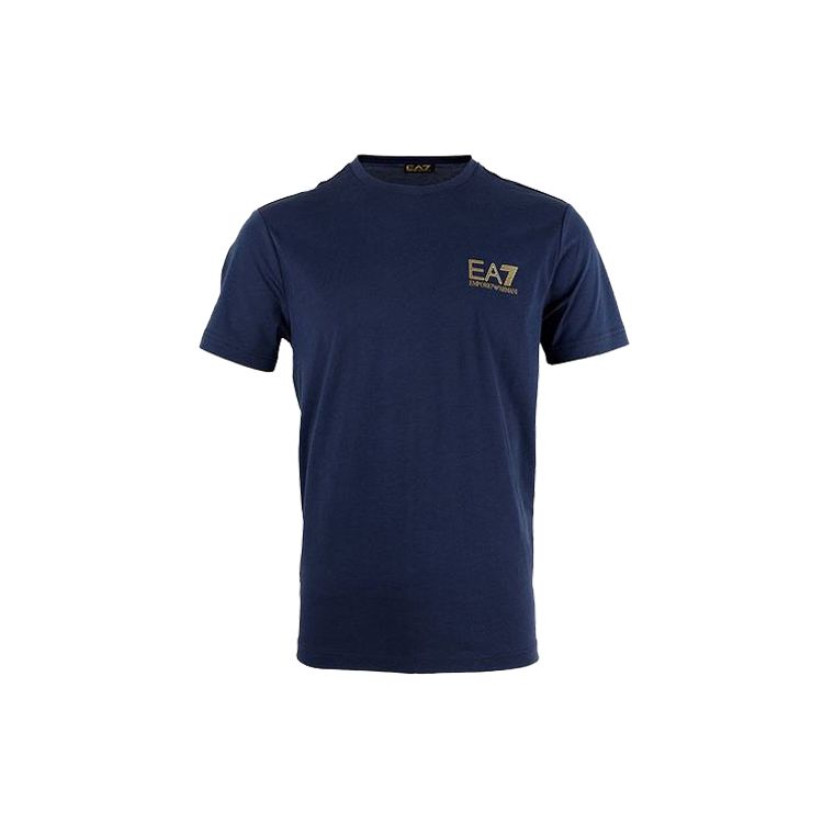Emporio Armani Ss22 Logo Print Short Sleeve T-Shirt Men tops Navy-Blue 3KPT85-PJM9Z-1554 L