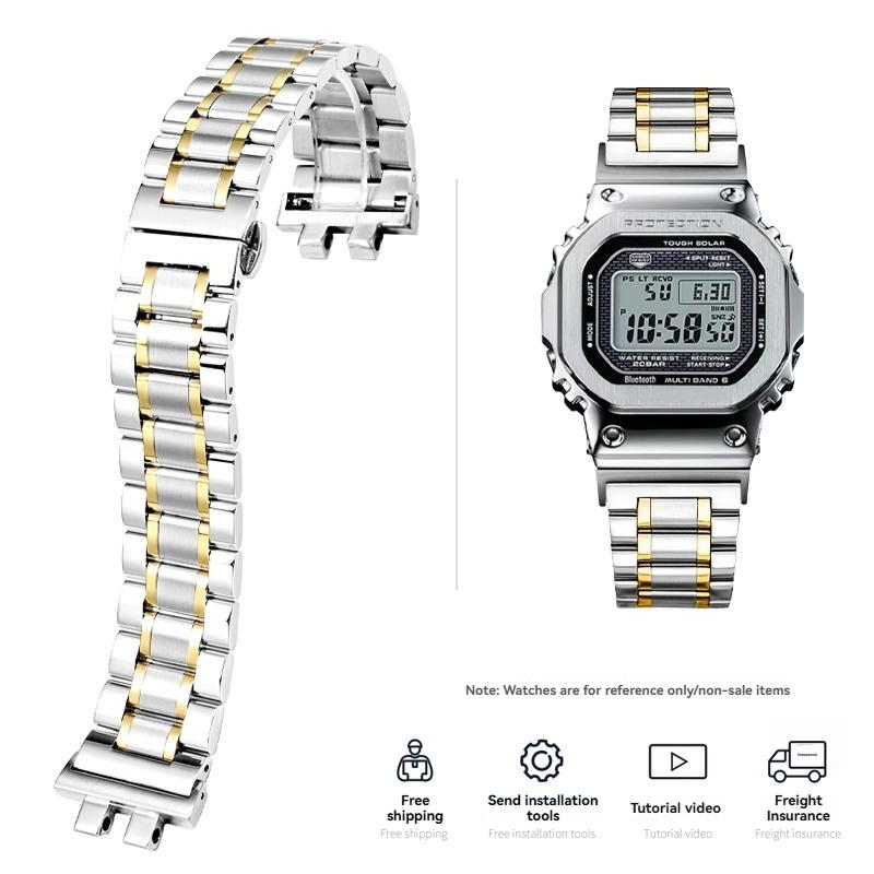 Модифицированные цельнометаллические часы из нержавеющей стали для Casio 35-й anniversary G-SHOCK, серия GMW-B5000, аксессуары GMW-B5000