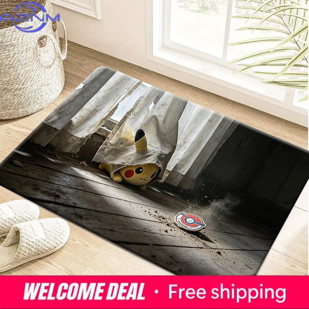 

Horror Abandoned Room Pikachu Print Doormat Non-Slip Water Absorbent Floor Mat for Home Decor 40cm x 60cm