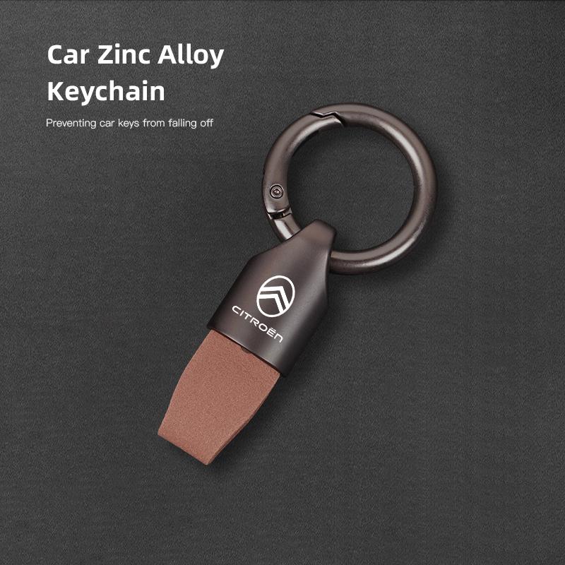 Suede Car Key Card Cover Keychain Car Key Accessories For Citroen C2 2CV VTS DS3 DS4 DS5 RD3 Jumper Cactus Saxo Jumpy CelyseeC6