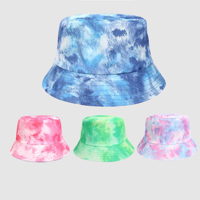 Yiran Dayang Hat Women's New Cotton Summer Foldable Reversible Bucket Hat Outdoor For Painted Tie-Dyed Fisherman's Cap Hip Hop Men Panama Sun Hats