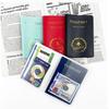 Leder-Reisepasshüllen Brief-Reisepasshalter Ausweishalter Flugticket-Halter Reisepasshülle Reiseaccessoires Hochzeitsgeschenk