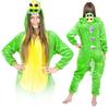 Dámské kigurumi pyžamo overal krokodýl teplý jednodílný kostým XL Onesie Kostým A105 - L