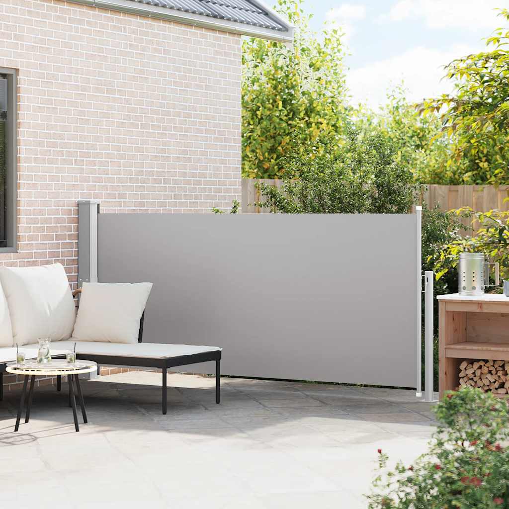 Retractable Side Awning 140 x 300 cm Grey