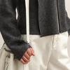 LESS 2025 Winter Round Neck Cardigan Sweater
