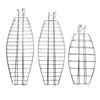 Grilled Fish Basket Stainless Steel Hanging Fish Grill Rack Adjustable Locking Hinges Flipping Fish Grill Tool for Whole Fish & Seafood