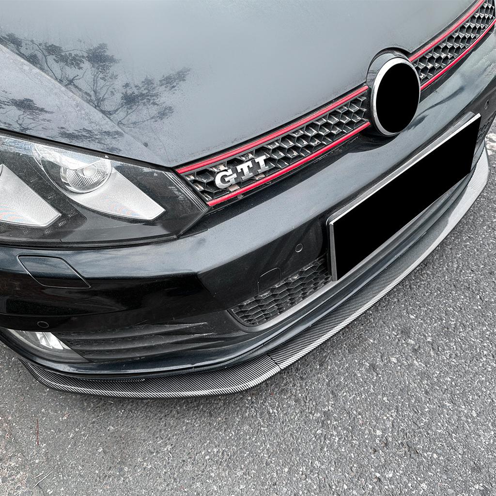 Front Bumper Lower Spoiler / Front Lip/Splitter - Protective Guard Cover-Compatible with Volkswagen Golf 6 MK6 GTI (2008–2012)