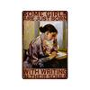 Vintage Posters Metal Plate Wall Decor Art Tin Signs Painting Shabby Plaque for Man Cave Bar Club Decoration Artwork