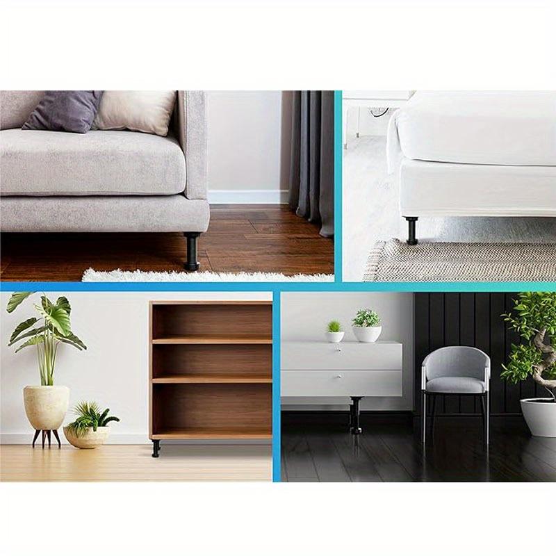 4 st Justerbara Skåpsben Nivåfötter - Premium Kraftiga Skåpsnivåfötter och Köksfotlistkapacitet per Ben