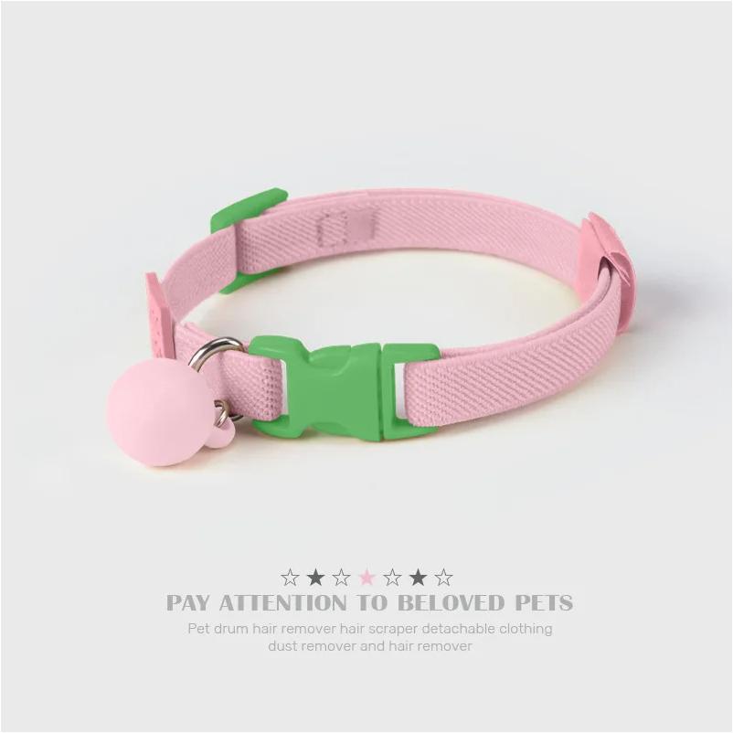 Reflective Cat Collar Adjustable Soft Pet Necklace Summer Fashion Accessory with Breakaway Clasp for Indoor Outdoor Cats