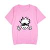 New Anime Spell Battle Peripheral Childrens Tshirt Pure Cotton Printed Parentchild Casual Breathable Short Sleeved Shirt