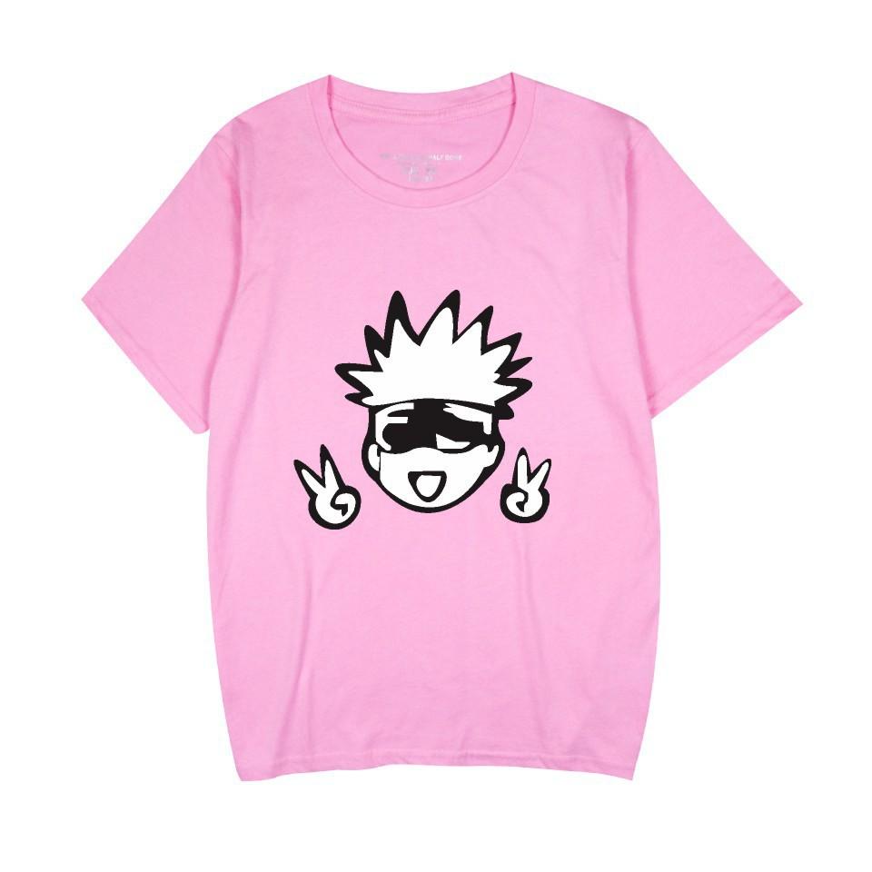 New Anime Spell Battle Peripheral Childrens Tshirt Pure Cotton Printed Parentchild Casual Breathable Short Sleeved Shirt