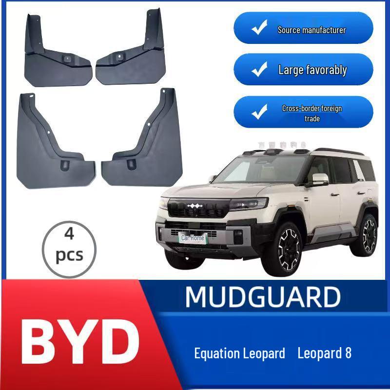 BYD Fangchengbao 8 Car Mudguards for Overseas Sales