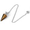 Růženín Přírodní Kámen Léčivý Krystal Kuželové Kyvadlo Amulet Reiki Kyvadlo Přívěsek