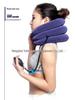 Inflatable Cervical Traction Device - Three-Layer Plush Massager Collar for Home Use