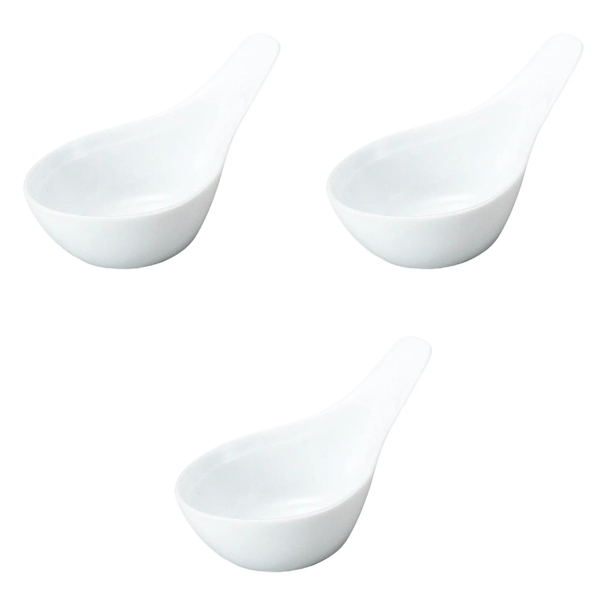 

Set of 3 White Xiaolongbao Delicacies x 6 x 5 Delicacies Setomonohonpo Spoons, [12 cm] белый