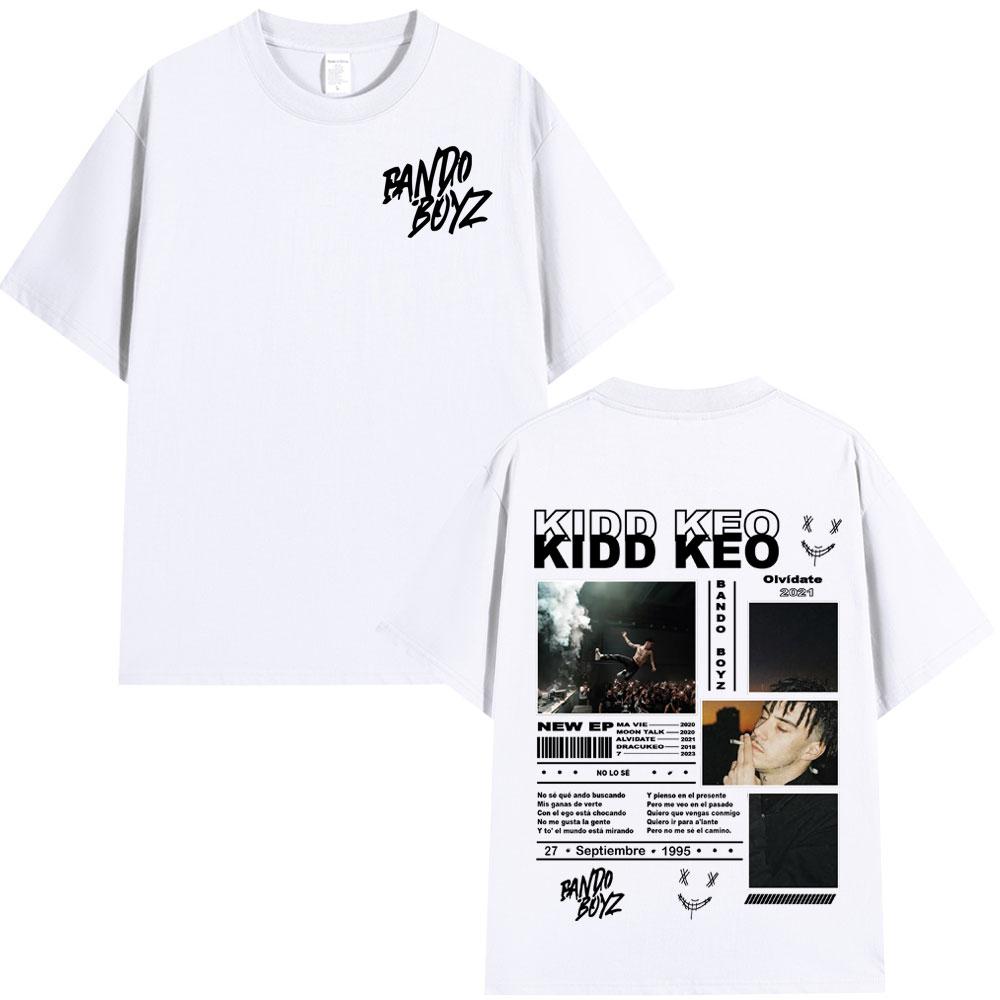 

Rapper Kidd Keo Bando Boyz Tour Merch T-shirts Men Women Fashion Hip Hop Street T-shirt Summer Casual Cotton Oversized T Shirts XL