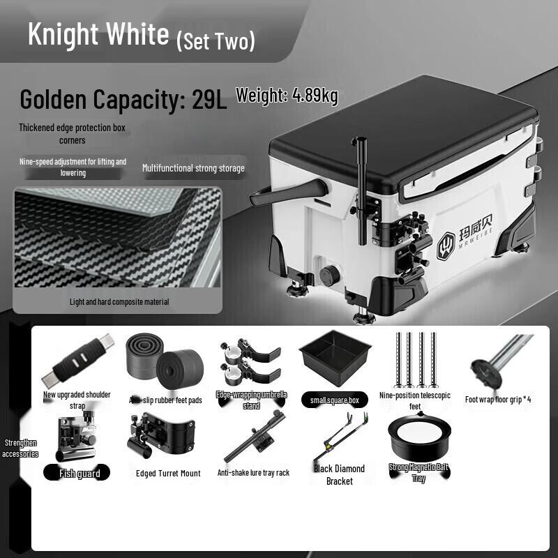 Maweibei 2026 Multifunkční izolovaný rybářský box