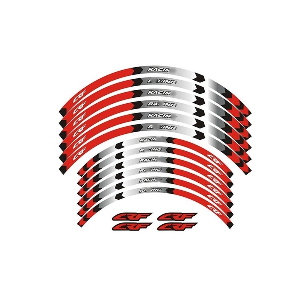 Motorcycle Hub Decal 250L Rally 2013-2022 CRF250X/L RX 12PS Wheel 21''19''18'' Rim Stripe Sticker