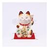Yakushigama Colorful Beckoning Cat for Good Fortune and Prosperity (Size 5) [7842] Luck Booster, Fen