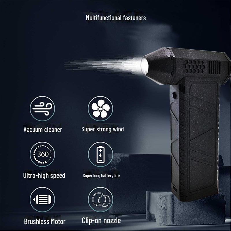 JC29 Jetfan Handheld Turbine: 130,000 RPM Supercharged High-Speed Fan for Car Wash, Outdoor Dust Removal, Rechargeable.