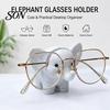Unique Home Decor Gift 3D Printed Elephant Eyeglass Holder, Cute Sunglasses Display Stand, Creative Shape Glasses Stand Storage Rack, Nightstand