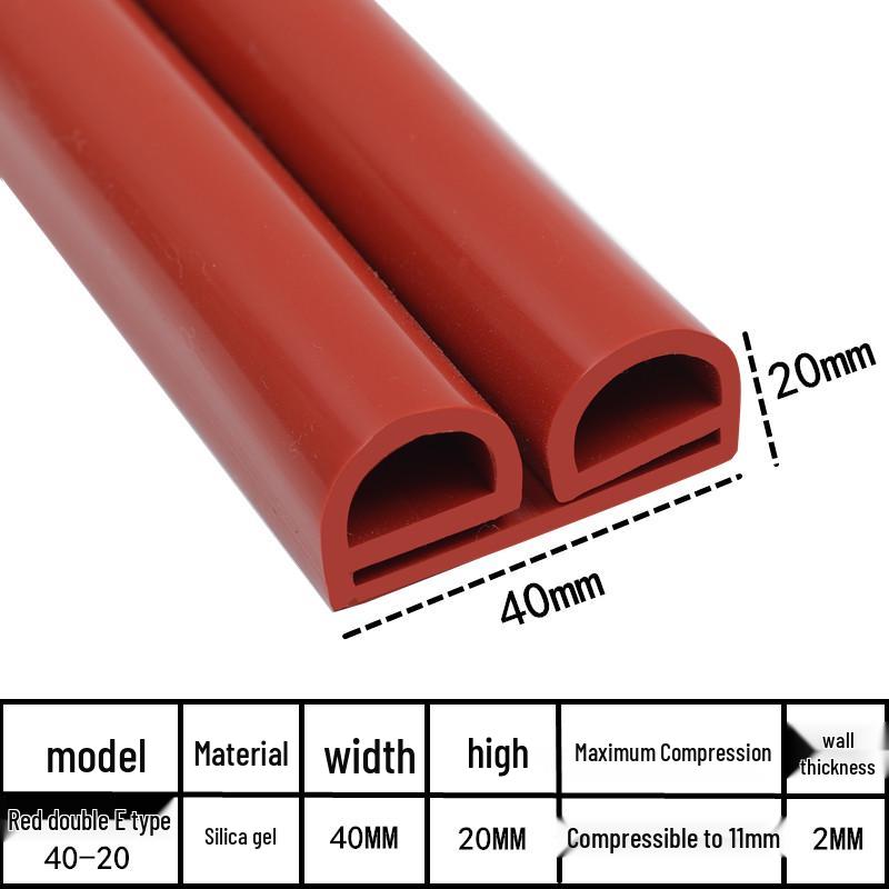 Silicone Sealing Strip: Acid & Alkali Resistant, High Temp Resistant, P & E-shaped for Oven, Steamer, Baking, Cold Storage.