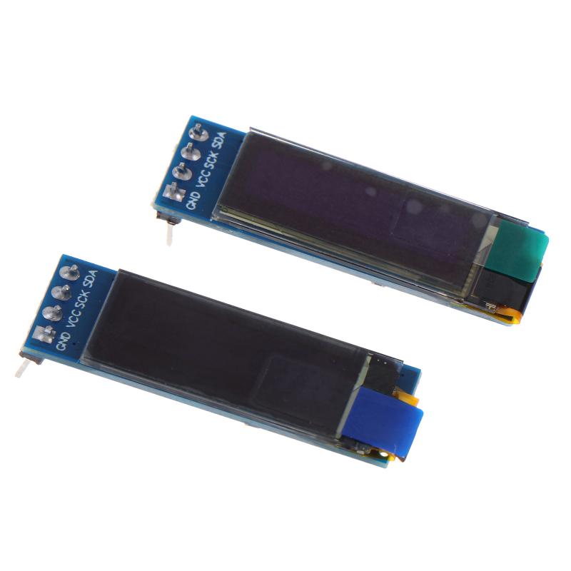0.91 Inch I2C Iic Oled Lcd Display Module 128X32 Blue/White Color Ssd1306 Driver Ic Dc 3.3V 5V Diy Module