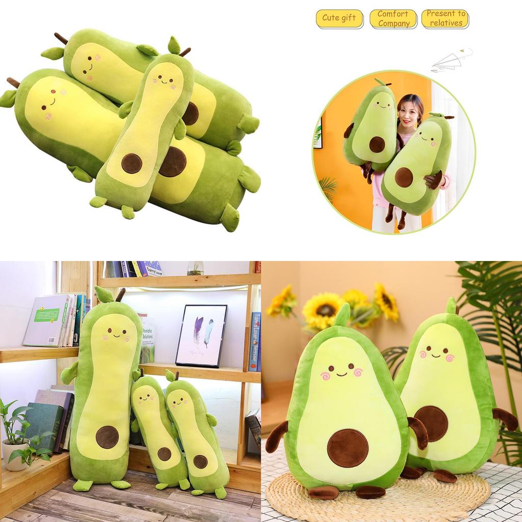 Long Plush Avocado Pillow Perfect Christmas Gift For Girls Boys