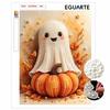 Halloween Pearl Painting Kit Cute Ghost Pumpkin Fall Leaves Handmade DIY Home Decoration Painting