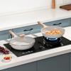 Maifan Stone Non-Stick Shallow Frying Pan, Flat-Bottomed, Oil-Free, Die-Cast, Multi-Stove Compatible for Household Use.