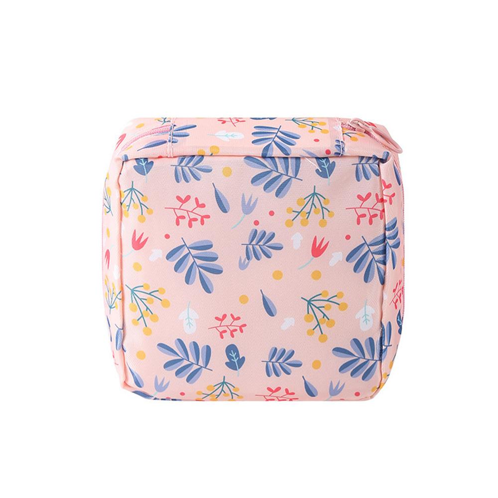1pc Polyester Multi-Functional Travel Organizer Bag Portable Cosmetic Menstrual Pad Storage Pouch Makeup Organizer Bag for Women
