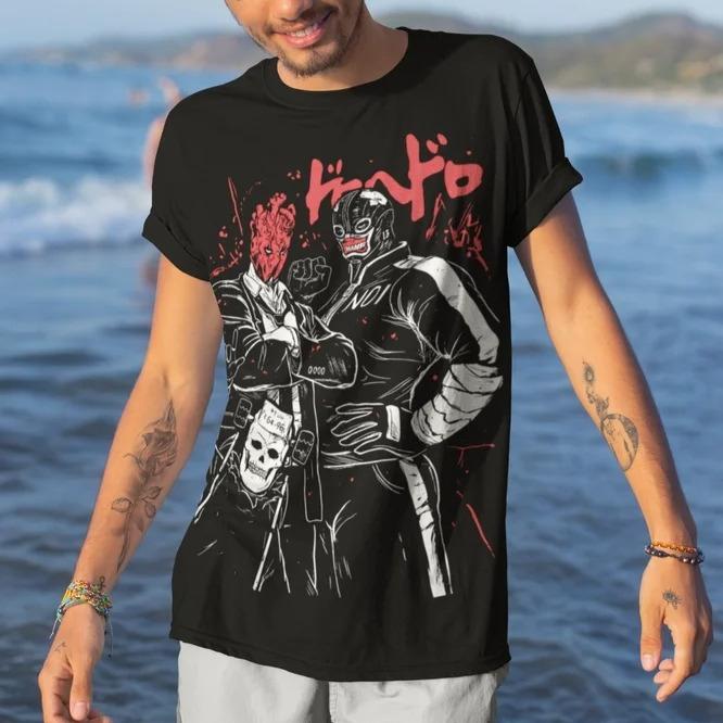 2026 Sommer Mode Trendiges T-Shirt Herren Damen Vintage Top Dorohedoro Ebisu Nikaido Kaiman Anime Manga Unisex T-Shirt Weiches T-Shirt