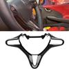 For Honda Civic 2006-2011 Carbon Fiber Steering Trim Carbon Fiber Steering Wheel Cover Wear-resistant OEM Number 78540-SVA-A01ZB