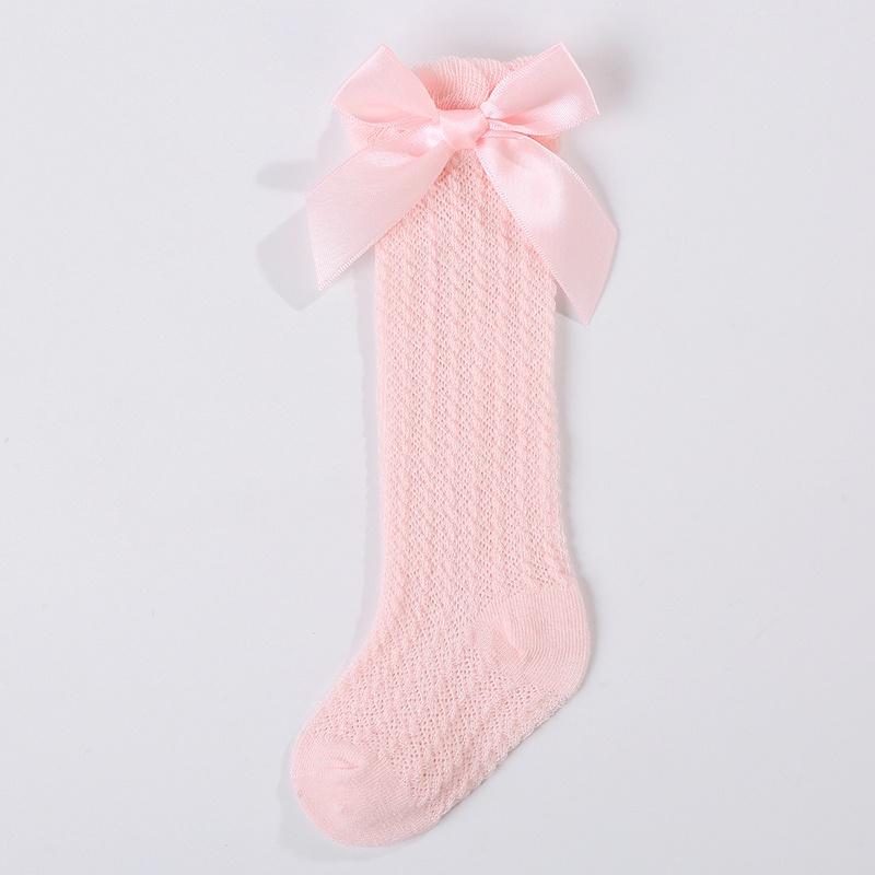 

Детские носки однотонные милые длинные носки с бантом детские носки M