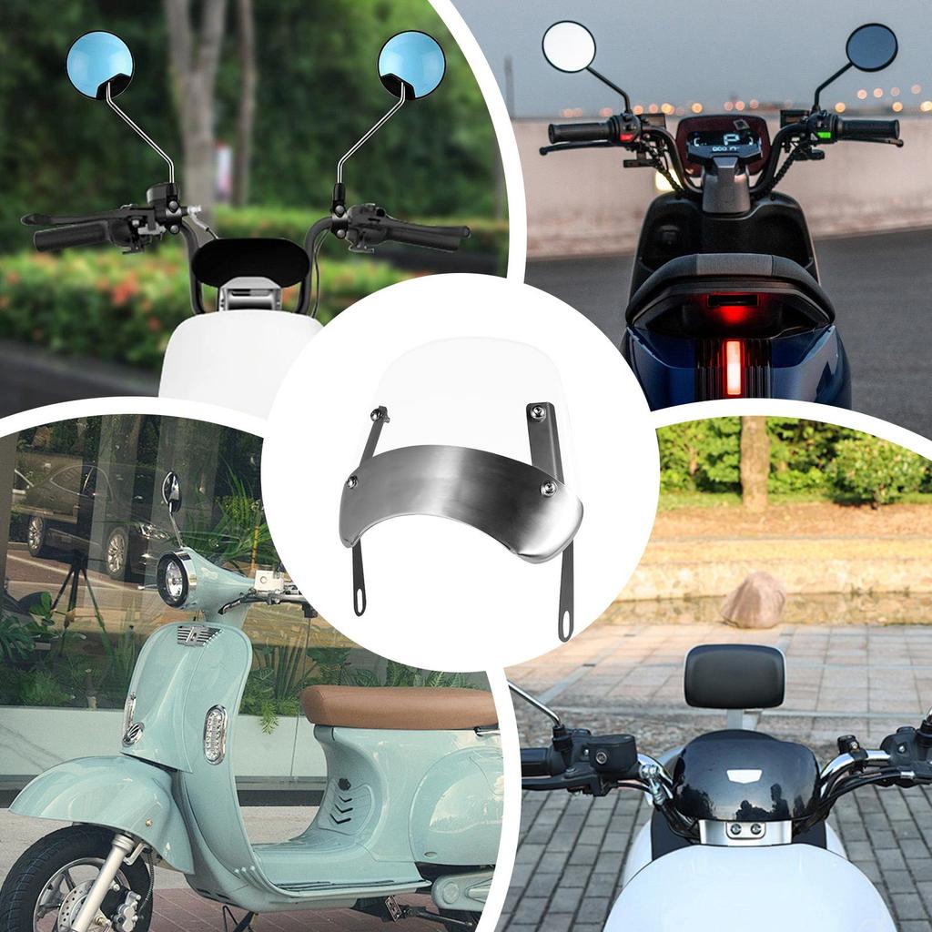 Motorcykelvindruta Motorcykelvindruta Strålkastarsköld Powersports Deflektorer För Familj Vänner Kvinnor Män Cykling