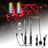Universal RGB LED Whip Lights Flagpole Antenna Brake Light Waterproof Spiral Lamp Remote for Offroad Truck ATV UTV