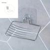 Adhesive Soap Holder Stainless Steel Wall Mounted Dish For Shower Bathroom Kitchen Storage Fridge Container Washing Basket