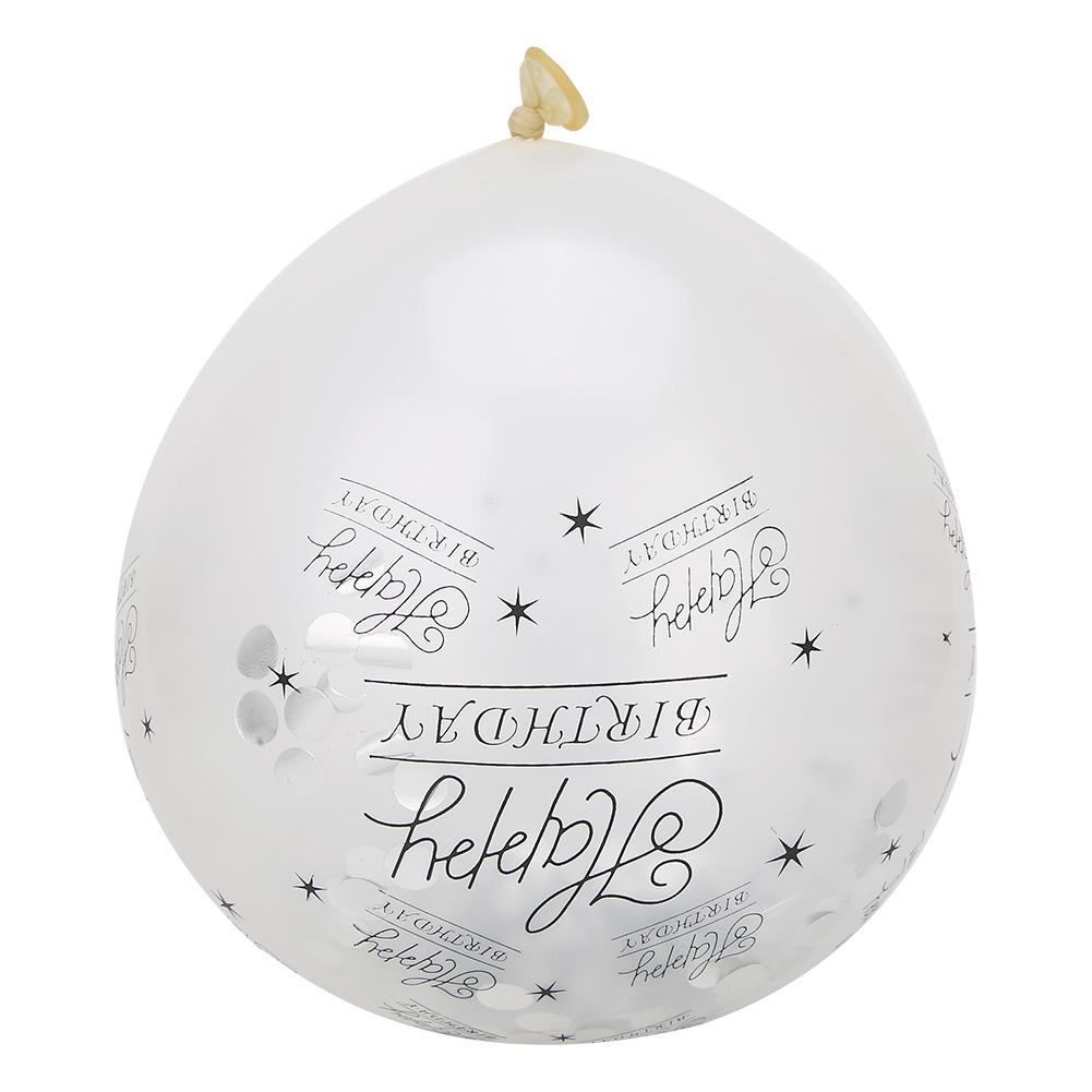 10Pcs Latex Transparent Balloon with   Words for Birthday Party Wedding Anniversary Decorate