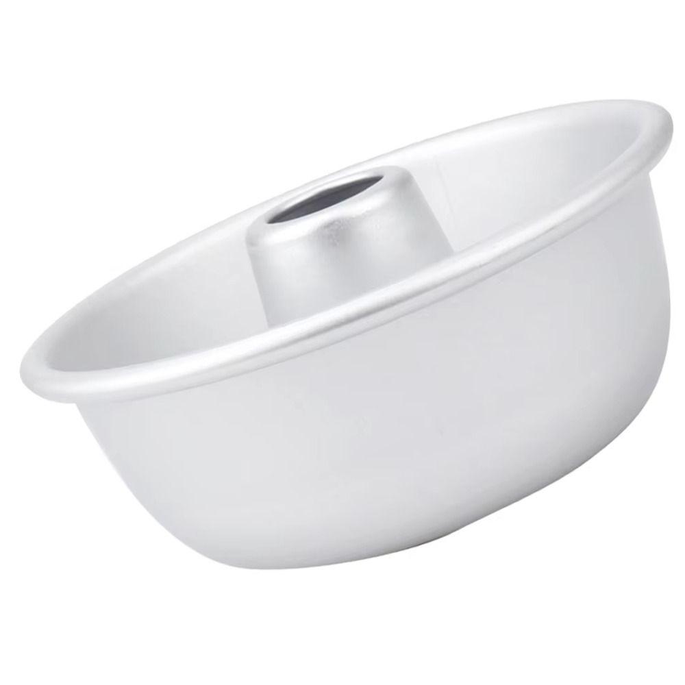 DIY Cake Mold Aluminum Doughnut Donut Mold Portable Chiffon Mold Kitchen Baking Tools
