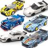 City Vehicle Racing Car Speed Technical Building Blocks Racer Figures Sports Car Moc Model Educational Brick Kids Toys