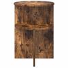 Side Table Smoked Oak Ø 39.5 x 55 cm Engineered Wood