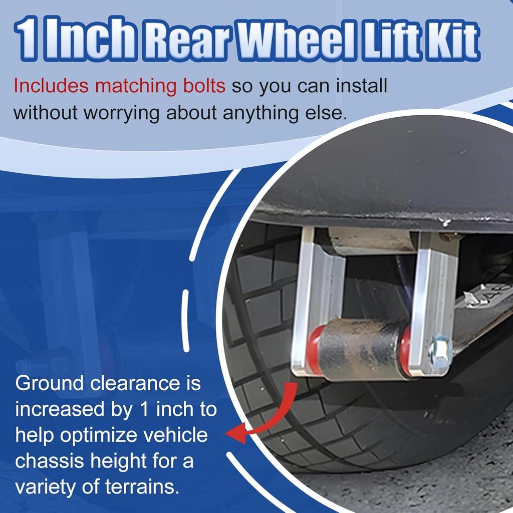 Aluminium Hinterrad-Höherlegungs-Kit für Golf Carts ab 2004