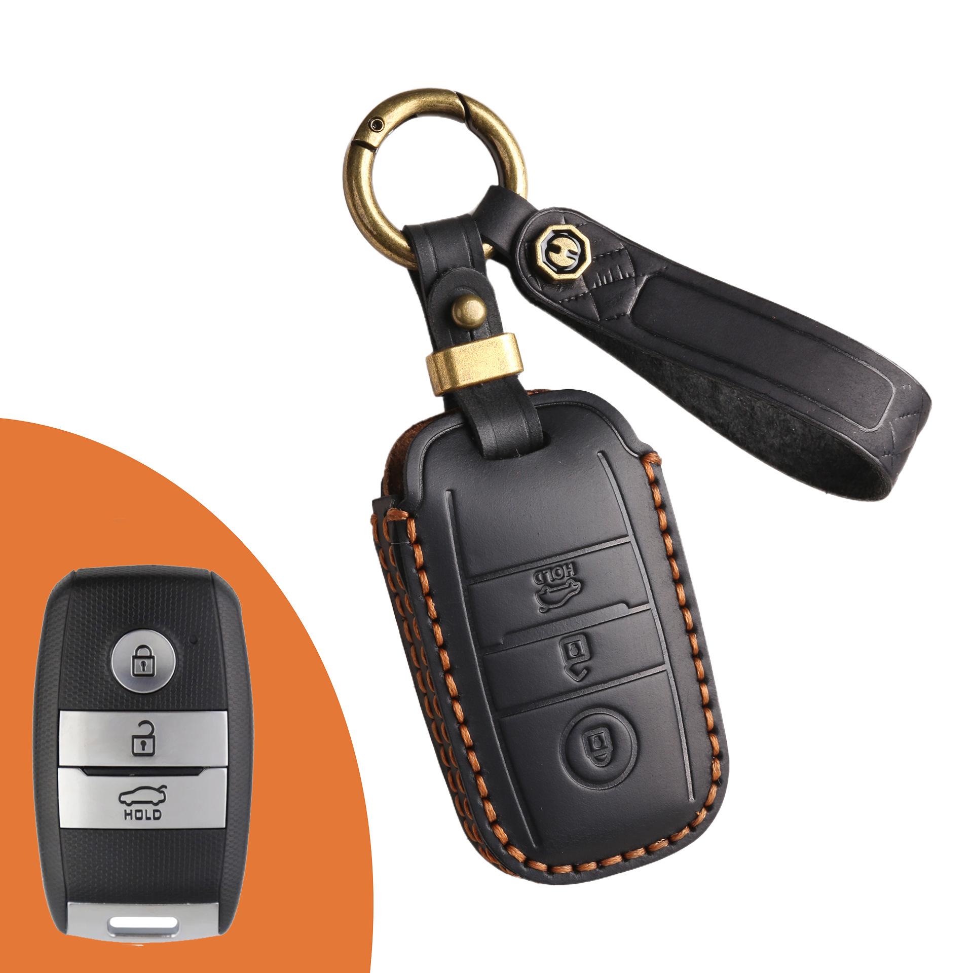 

Applicable Kia K3 car key case K4 Smart Run kx3 Yi Run kx57 key case CROSS Sorento K5 leather